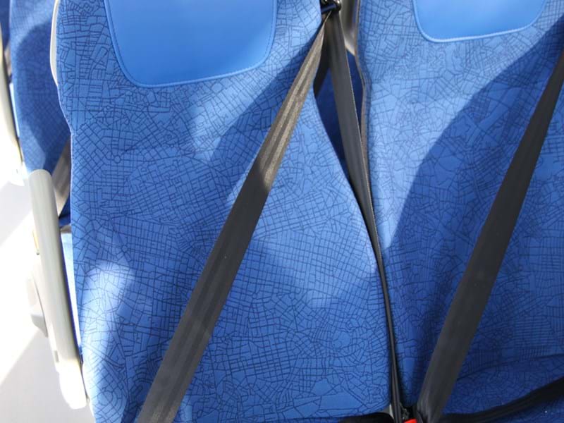 Bus von Värmlandstrafik mit Svensson Stoffe