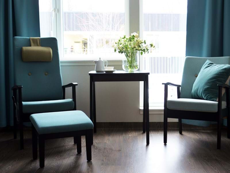 Finsalhagen Omsorgssenter med möbeltyg från Svensson