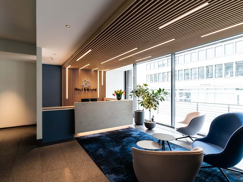 Den akustiska textilen Sense hos Haus und Grund