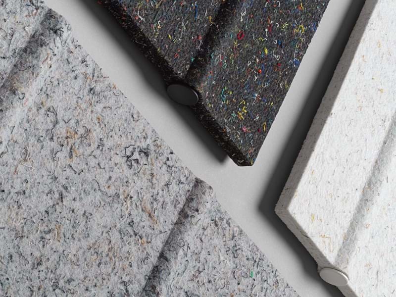 Waste material from Svensson in acoustic solution from Baux